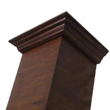 ZLINE 30" Wooden Wall Mount Range Hood in Walnut and Hamilton - Includes Motor 329WH-30