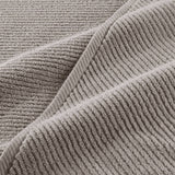 6pcs 100% Cotton Quick-Dry Ribbed Towel Set, Grey