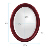 George Mirror - Glossy Burgundy