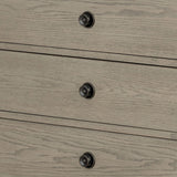 European Country Style Farmhouse 4-Drawer Dresser, Grey *