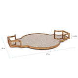 High Society Antiqued Gold Tray
