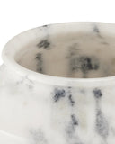Punto Large White Marble Bowl