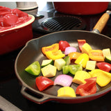 Chasseur Enameled Cast Iron 10" Fry Pan with Spouts