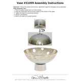 Round Grotto Glass Footed Bowl