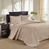 Antimicrobial Cottage Embroidered 3-Piece Bedspread Set