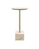 Prado Travertine Drinks Table