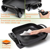Moss & Stone 12-Inch Square Nonstick Electric Skillet