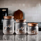 Glass Storage Jar with Acacia Wooden Lid
