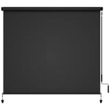Solar Crank Outdoor Roller Shade with Teslin, No Cassette