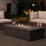 Wholesale MgO Propane Rectangular Fire Pit Table
