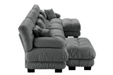 CLOUDIES 173" 4 Seater Sofa with 2 Ottomans