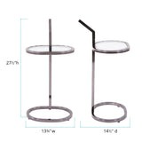 Oval Stainless Steel Drink Table