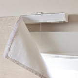 Matte Solid Room Darkening Cordless Roman Blind, Ivory