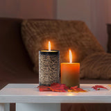 Golden Thread Cylindrical Large Candle Holder