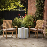 Indoor/Outdoor Pouf Tall Dune Moss