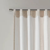 Linen with Fleece Lining Window Panel, Curtains, Natural