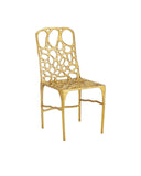 Honeycomb Gold Side Chair