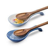 Kook Ceramic Spoon Rests Set of 2, 9.5-Inch