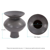 Graphite Ceramic Flared Vase- Small