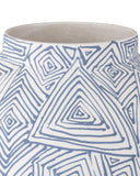 Blue Zag Large Vase