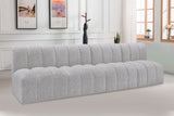 Arc - Boucle Fabric 4 Seats Modular Sofa