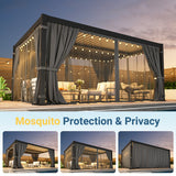 Aluminum Outdoor Pergola with Independent Louvered