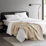Jersey Knit Cool Touch Down Alternative Throw, Tan