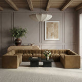 Rummi - Velvet Performance Fabric Upholstered 10 Piece Modular Sectional