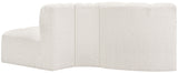 Arc - Boucle Fabric 3 Piece Modular Sofa
