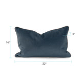 Qivuit Blue 14x22 Down Filled Pillow