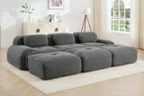 MIA 117'' 3-Seater Sofa with 3 Ottomans
