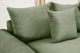 DESEO 170" 4-Seater Sofa with 2 Ottomans