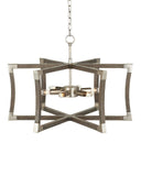 Bastian Small Gray Semi-Flush Mount