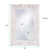 Barcelona Mirror - Glossy White