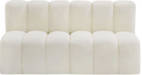 Arc - Faux Leather 2 Seats Modular Sofa