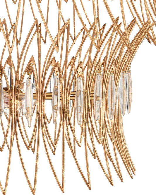 Marquise Medium Gold Chandelier