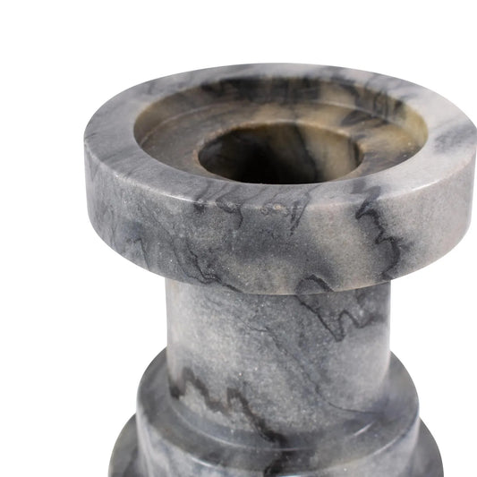 Modern Clarinda Marble Candle Holder- Short