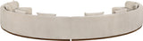 Avanti - Chenille Fabric Upholstered 4 Piece Modular Sectional