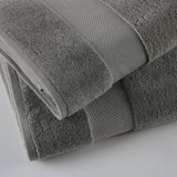 Turkish Cotton 6-Piece Bathroom Towel Set, Grey