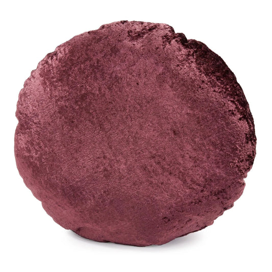 18 Round Pillow Amaron Raisin Crushed Velvet