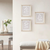 Wholesale Farmhouse White Floral Framed Wall Art