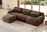 MELLOW 114" 3-Seater Sofa with 1 Ottoman