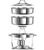 Kook Stainless Steel Chafing Dishes, 4.5 Qt, Set of 3