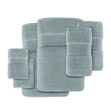 Turkish Cotton 6-Piece Bathroom Towel Set, Blue