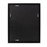 Santosh Rectangular Mirror with Inner Scalloped Edge in Glossy White