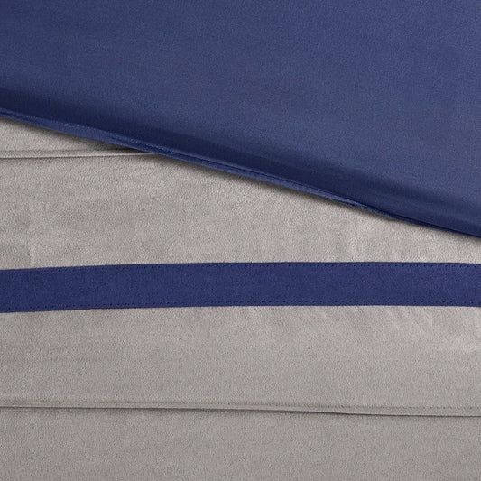 Vera Microsuede 7-Piece Comforter Set, Blue