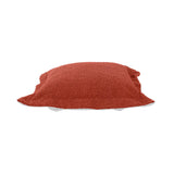 Patio Scroll Puff Ottoman Cover & Cushion- Alicante Coral