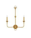 Nottaway Gold Double-Light Wall Sconce