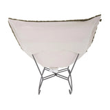 Scroll Puff Rocker Angora Moss