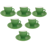 Lorren Home Porcelain Espresso Cups & Saucers, Set of 6